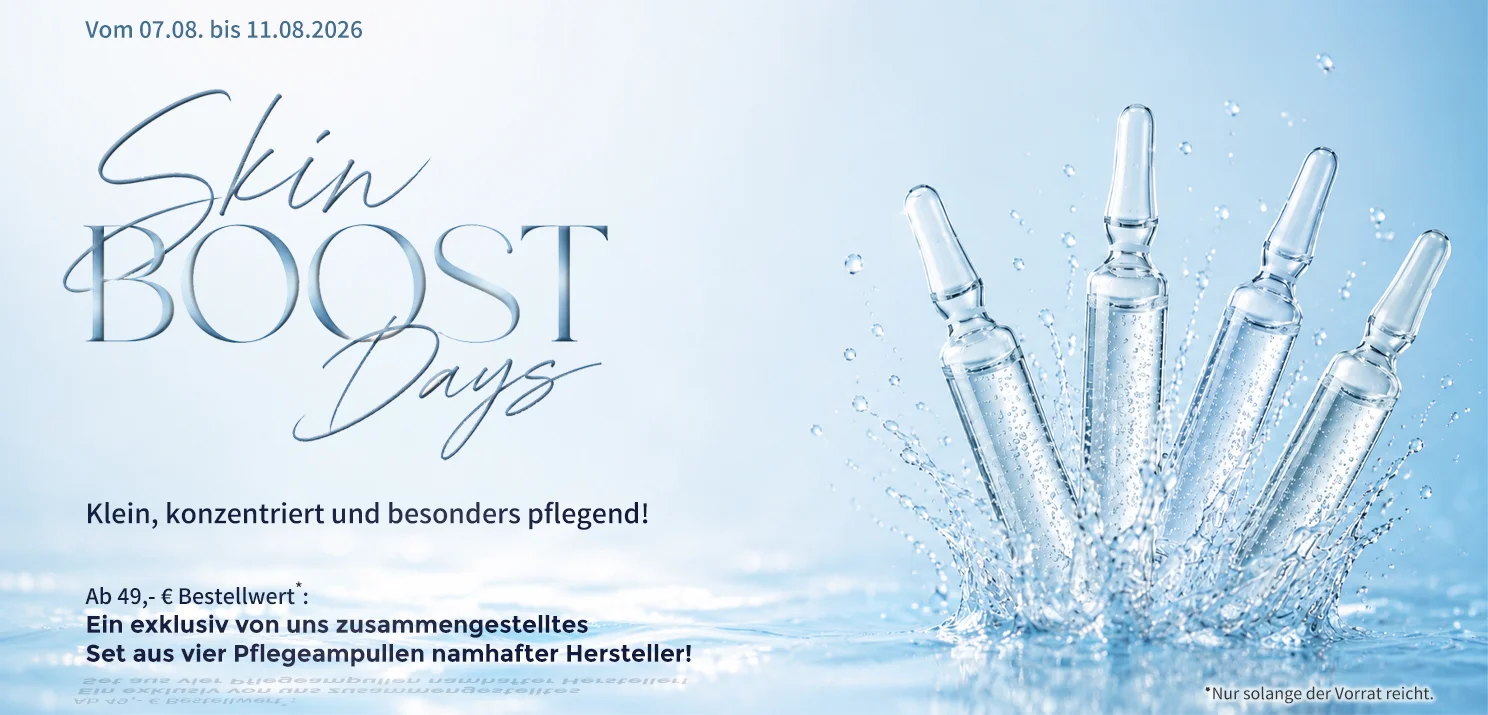 49 Euro Bestellwert ein Set aus 4 Pflegeampullen gratis