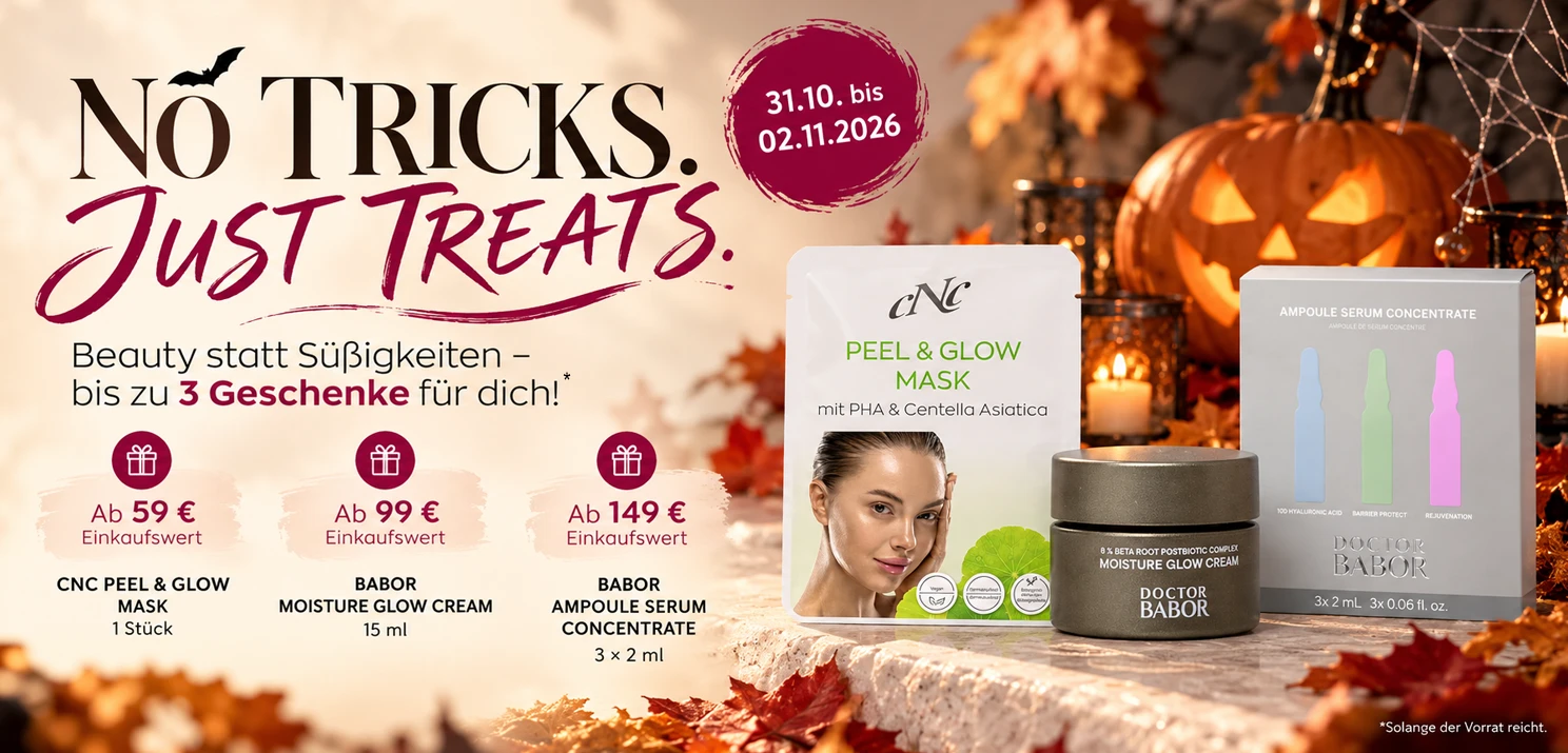 je nach Einkaufswert schenken wir dir bis zu drei ausgewählte Pflege-Highlights zu deiner Bestellung