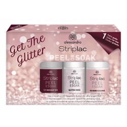 Alessandro International - Striplac Peel or Soak Glitter Set 3x5 ml