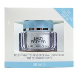 Lady Esther Cosmetic - Cream inkl. 3 Hyaluron Ampullen